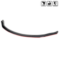 Spec-D Tuning 03-05 Nissan 350Z Front Bumper Lip Glossy Black With Red Trim LPF-350Z03GB-RD-PQ